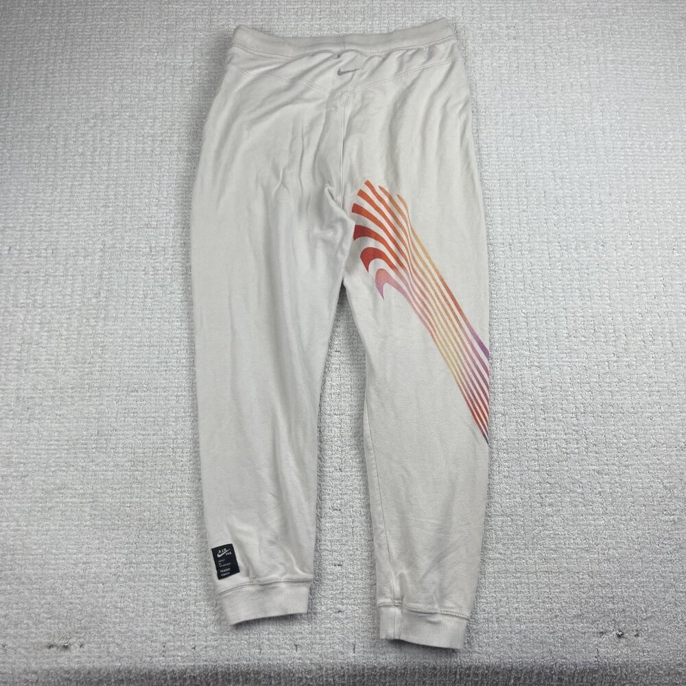 Nike Yoga luxe air fleece joggers Nike x Robbie Simon Rainbow Swoosh Read**